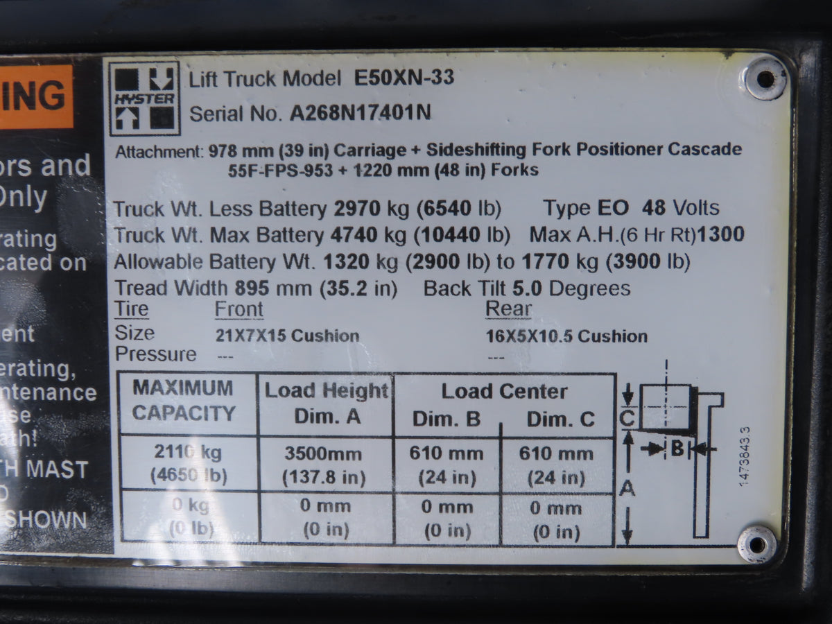 Danfoss OSPM 70 LS Forklift Power Steering Unit Hydraulic Motor Off E50XN-33