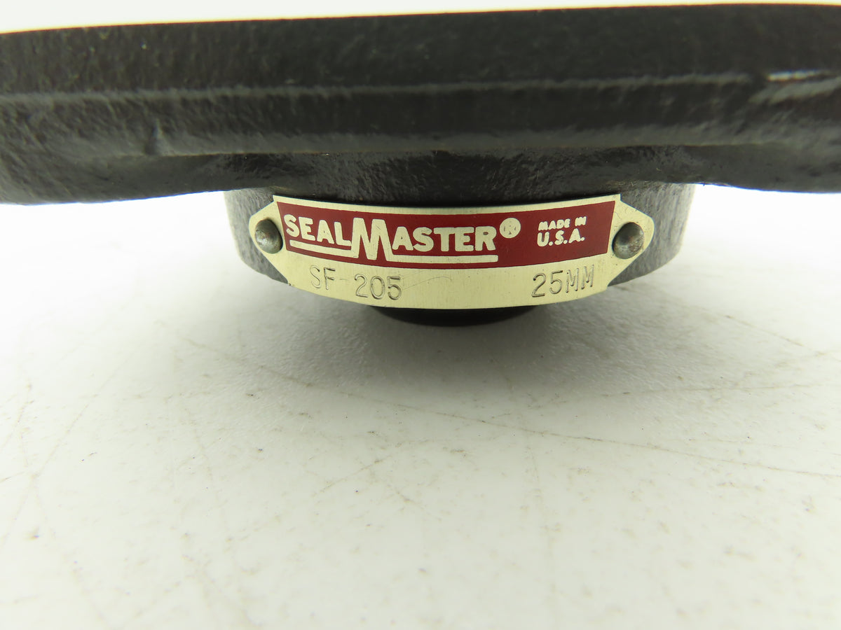 SealMaster SF-206 Flange Mount Ball Bearing 25 mm Bore 4-Bolt Lot of 2