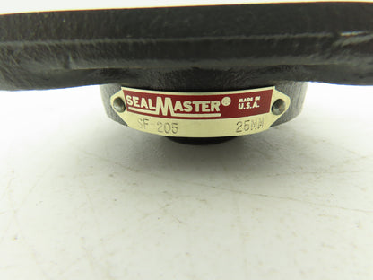 SealMaster SF-206 Flange Mount Ball Bearing 25 mm Bore 4-Bolt Lot of 2