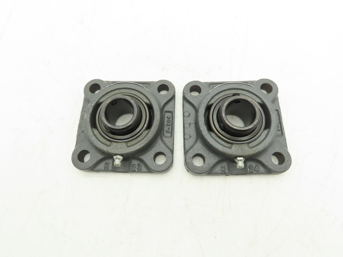 SealMaster SF-206 Flange Mount Ball Bearing 25 mm Bore 4-Bolt Lot of 2