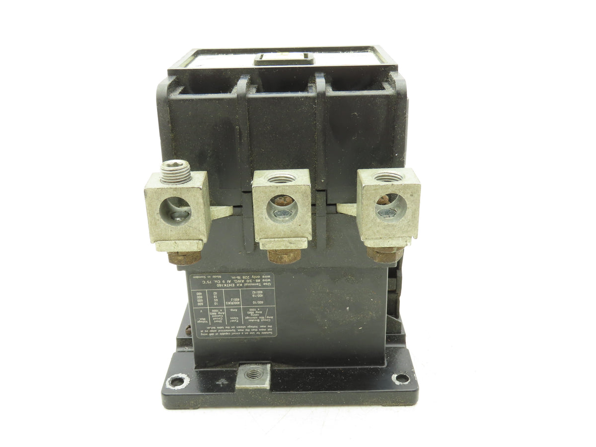 ABB EH160 3 Pole Motor Starter Contactor 190A 150Hp 600VAC 3Ph 120V Coil
