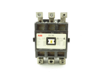 ABB EH160 3 Pole Motor Starter Contactor 190A 150Hp 600VAC 3Ph 120V Coil