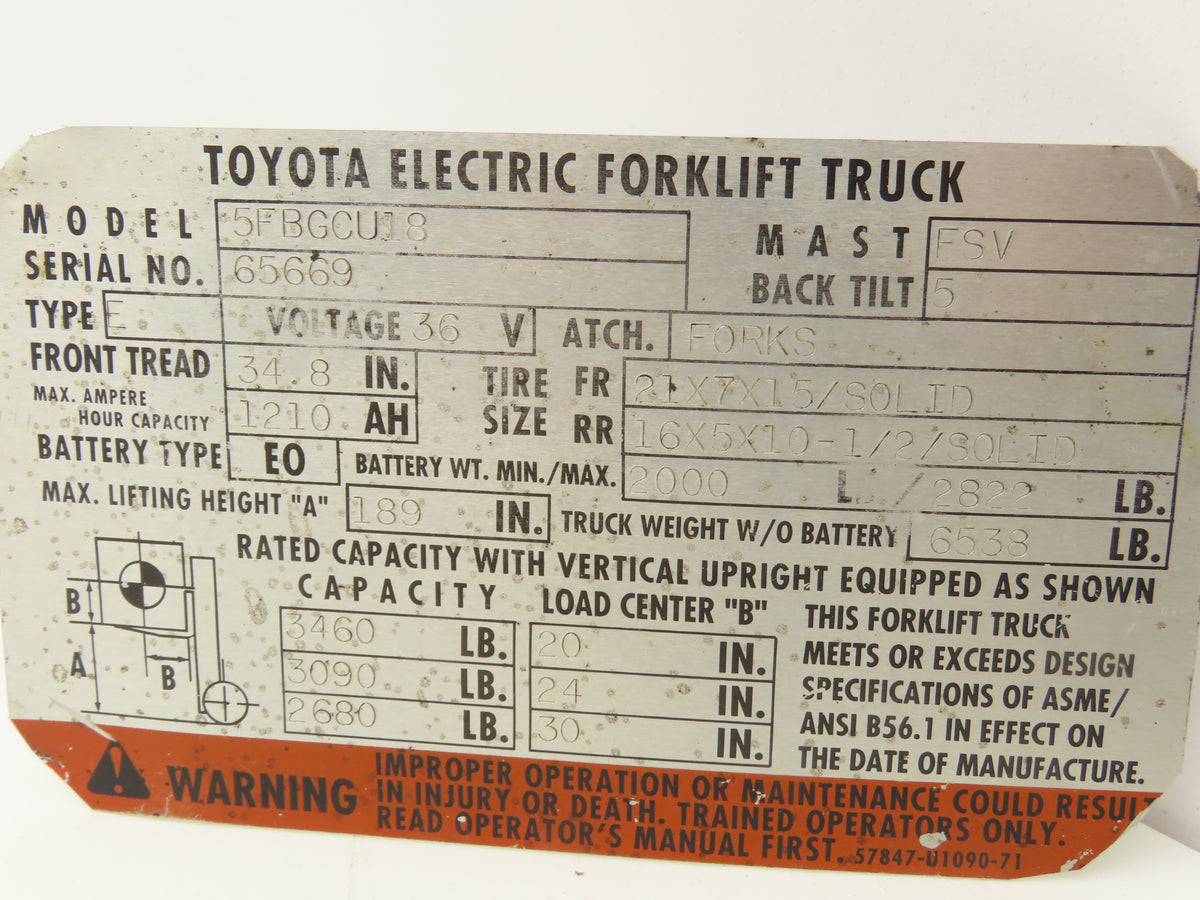 Eaton 241-1093-002 Forklift Hydraulic Power Steering Pump Toyota 5FBGCU18