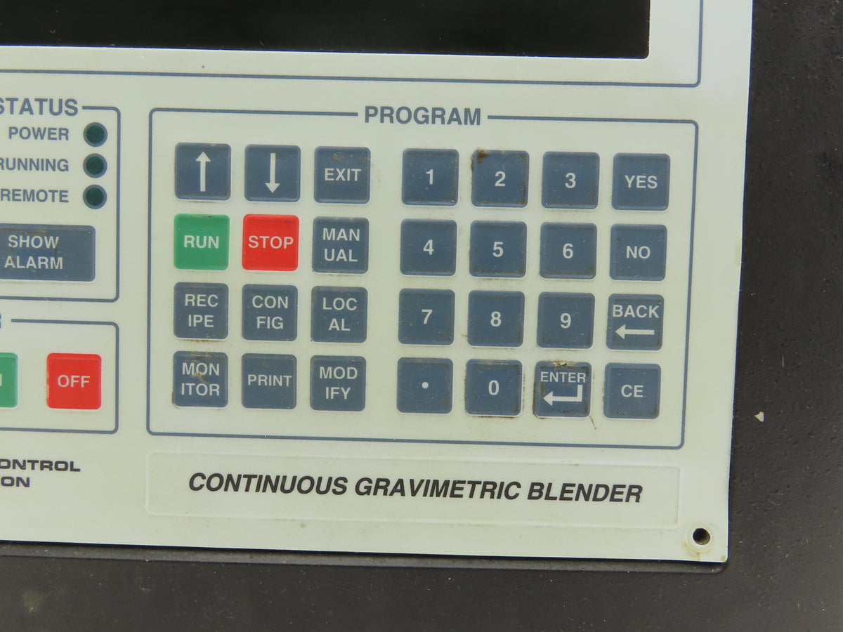 Process Control Continuous Gravimetric Blender Mini-Operator Panel