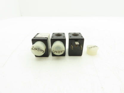 Herion 0200 Coil Solenoid Valve 48VAC 50 Hz 24 VDC 3 Pin Connector Lot of 3