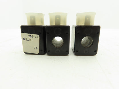 Herion 0200 Coil Solenoid Valve 48VAC 50 Hz 24 VDC 3 Pin Connector Lot of 3
