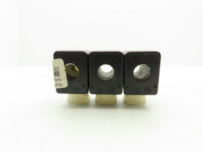 Herion 0200 Coil Solenoid Valve 48VAC 50 Hz 24 VDC 3 Pin Connector Lot of 3