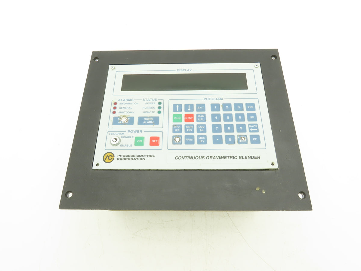 Process Control Continuous Gravimetric Blender Mini-Operator Panel