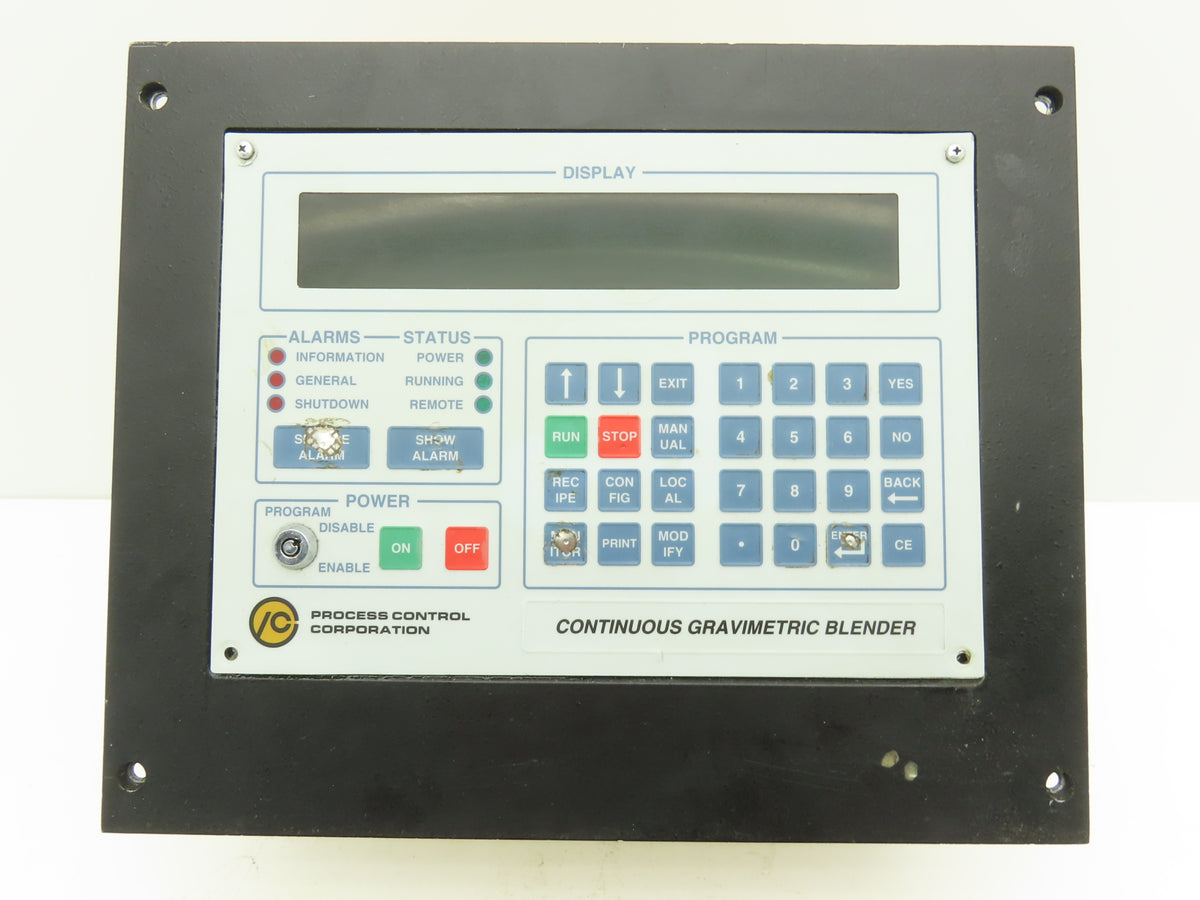 Process Control Continuous Gravimetric Blender Mini-Operator Panel