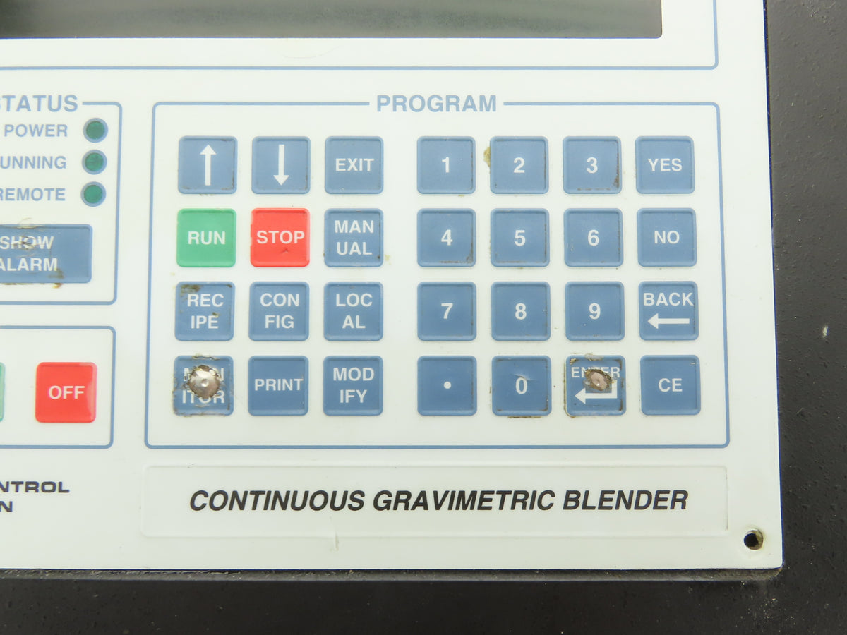 Process Control Continuous Gravimetric Blender Mini-Operator Panel