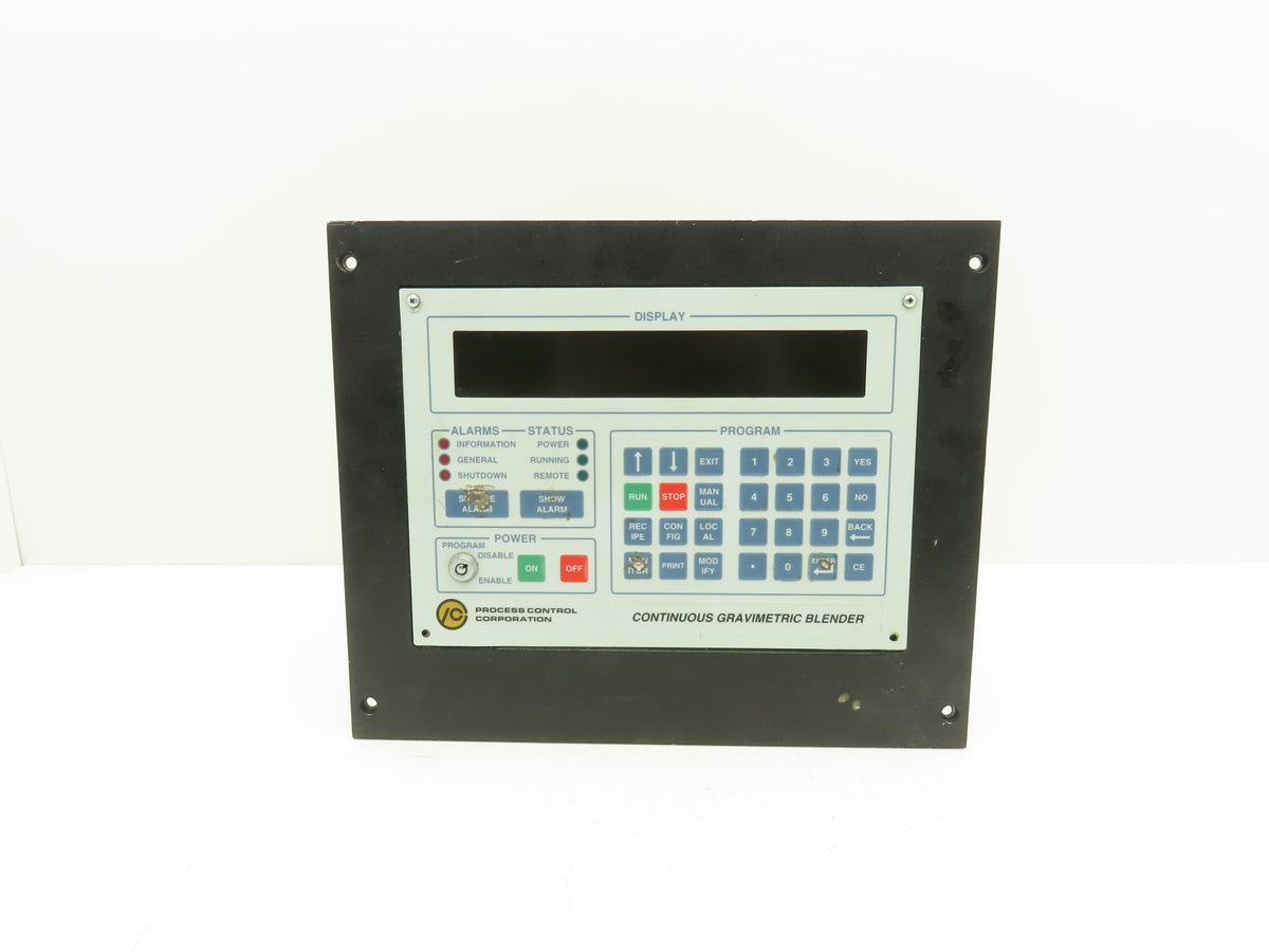 Process Control Continuous Gravimetric Blender Mini-Operator Panel