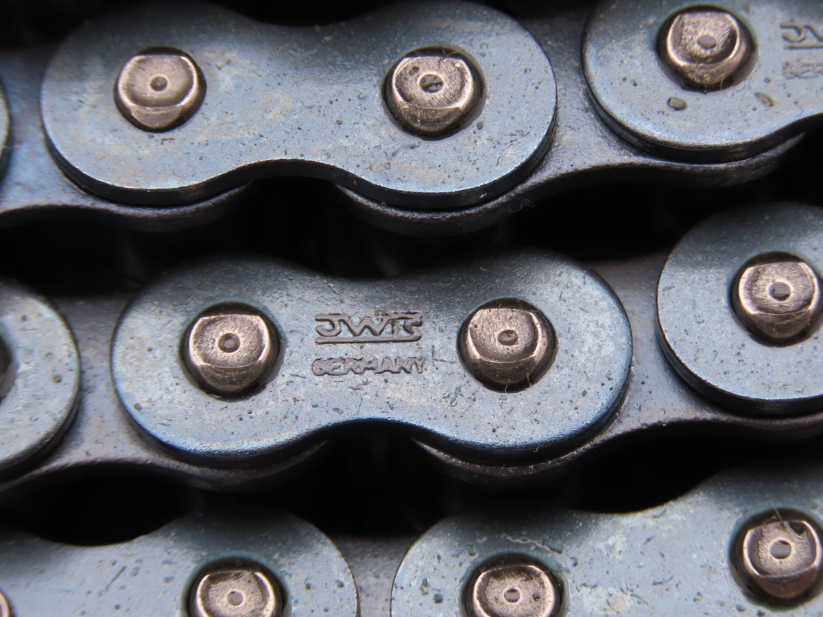 JWR #40-2 Sharp Top Roller Chain Double Strand Conveyer Teeth 692 Links 28.5'