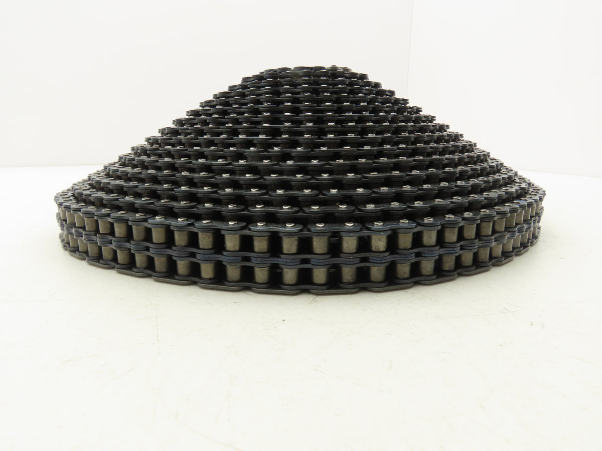 JWR #40-2 Sharp Top Roller Chain Double Strand Conveyer Teeth 692 Links 28.5'