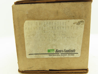 TCS Basys Controls TCS/750-PI1 Proportional Controller/Pressure Transmitter