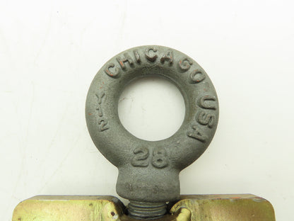 Trolly w #5000 Chicago 28 Eye Bolt Threaded 4 wheel Hard Nylon Lot of 3