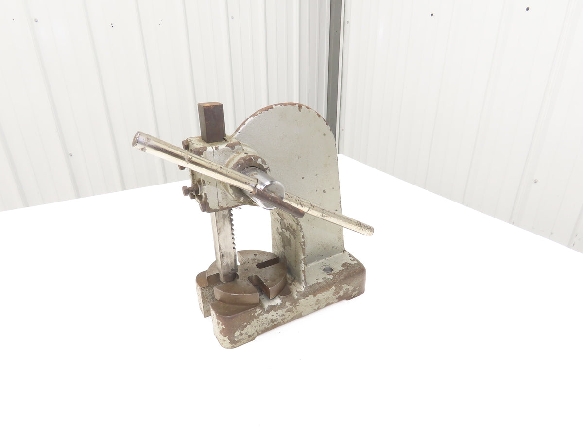 Bench Top Arbor Press 1/2 Ton 3.5" Throat 4" Stroke Cast Iron