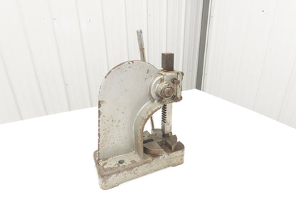 Bench Top Arbor Press 1/2 Ton 3.5" Throat 4" Stroke Cast Iron