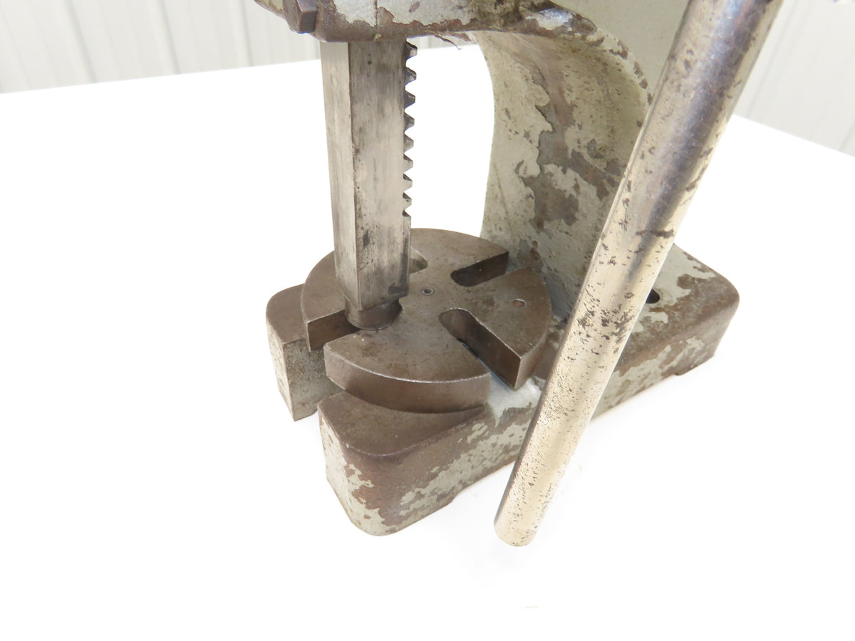 Bench Top Arbor Press 1/2 Ton 3.5" Throat 4" Stroke Cast Iron