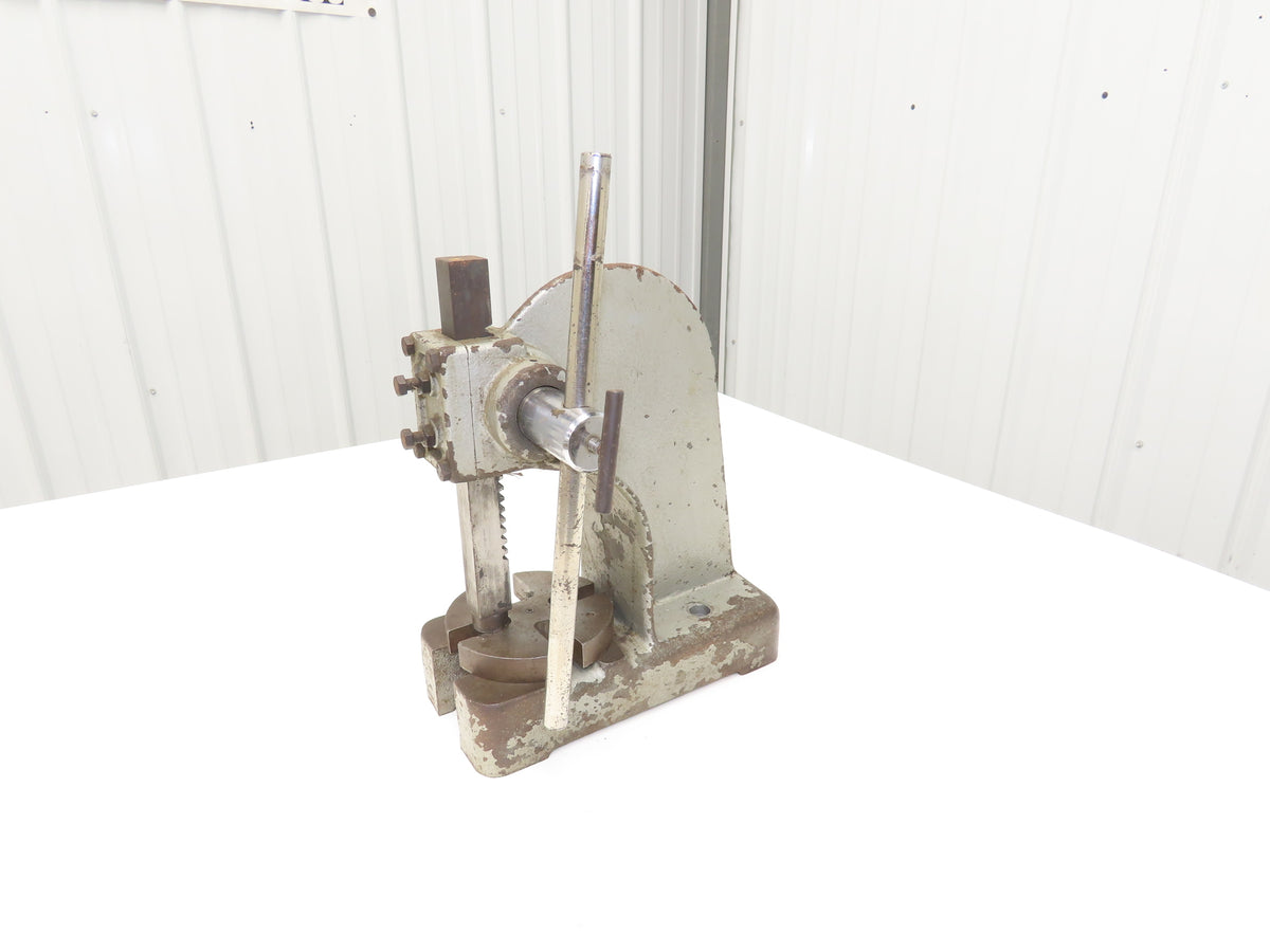 Bench Top Arbor Press 1/2 Ton 3.5" Throat 4" Stroke Cast Iron