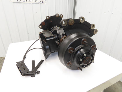 Hyster E50Z-33 Forklift Front Dual Wheel Drive Axle Assembly 6-Lug & Park Brake
