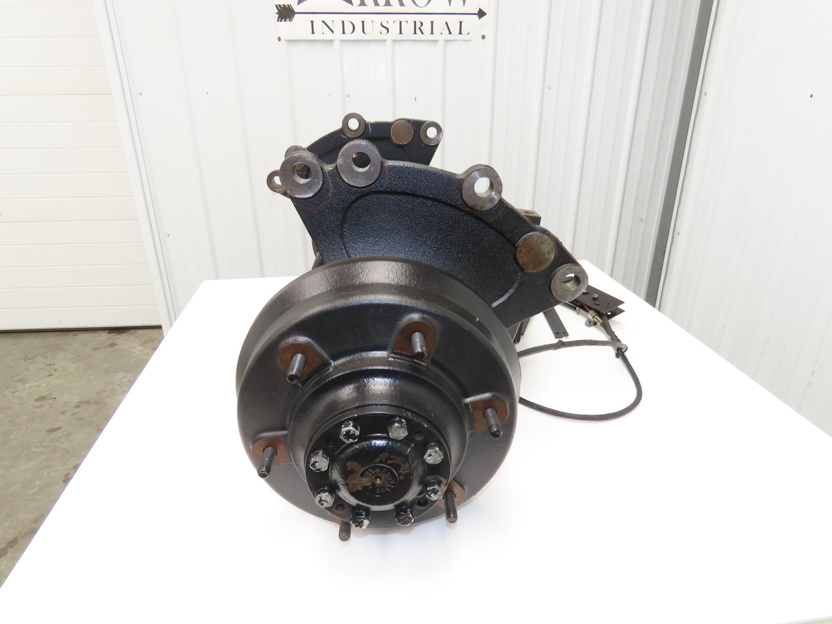 Hyster E50Z-33 Forklift Front Dual Wheel Drive Axle Assembly 6-Lug & Park Brake
