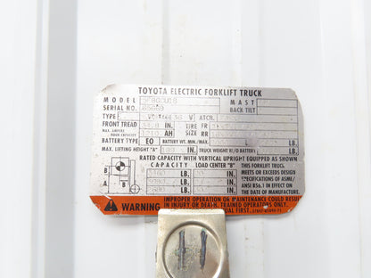 Toyota 14110-23301-71 Electric Forklift Motor 36/48V 6.8/9.3kW Off 5FBGCU18