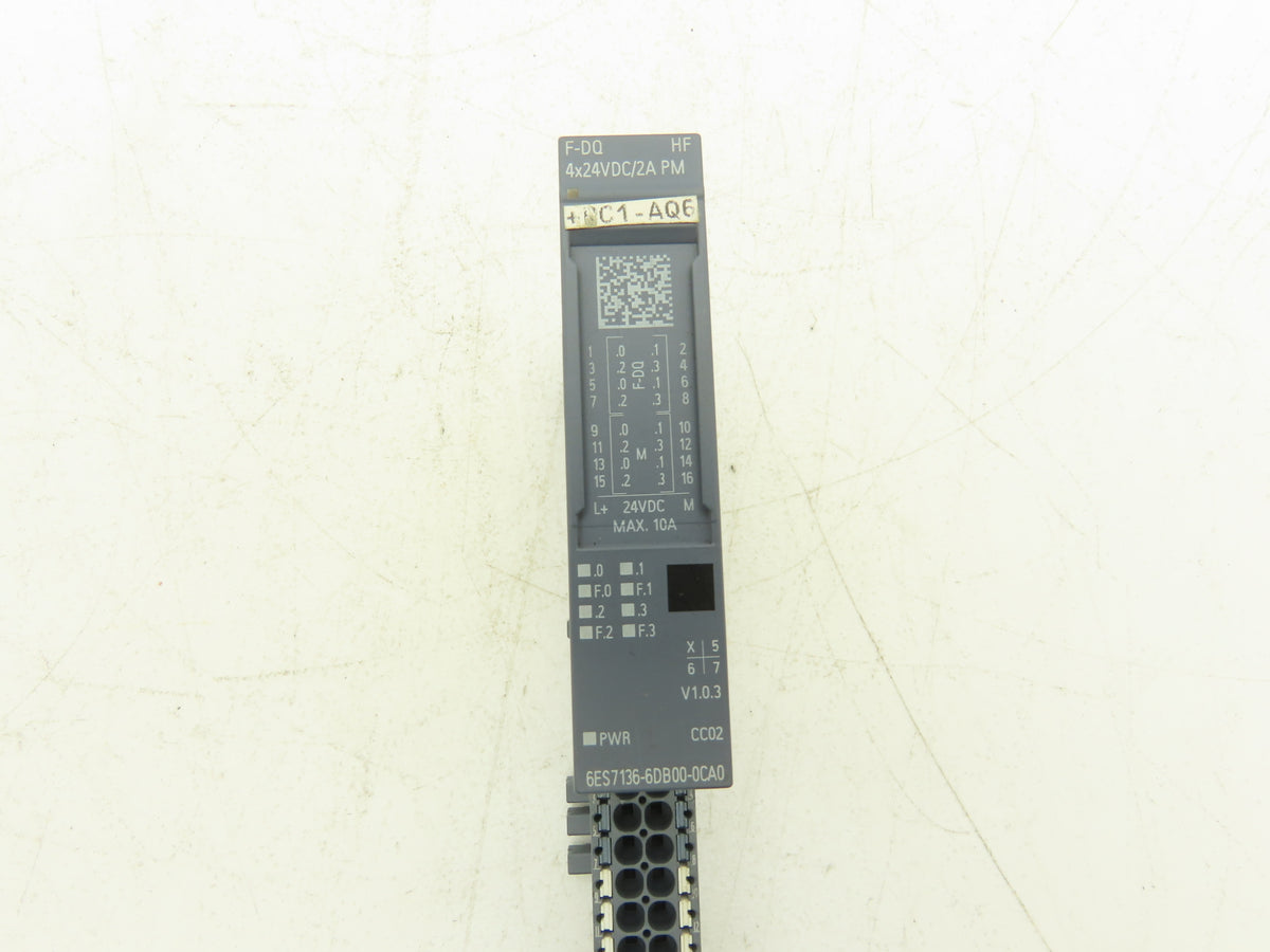 Siemens 6ES7 136-6DB00-0CA0 SIMATIC ET200SP Digital Output F-DQ 4X24 V DC/2A