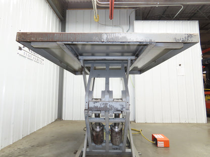 American Hydraulic Scissor Lift Table 6000lb 72x54" Top 43" Travel 3Ph