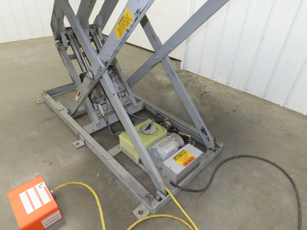 American Hydraulic Scissor Lift Table 6000lb 72x54" Top 43" Travel 3Ph
