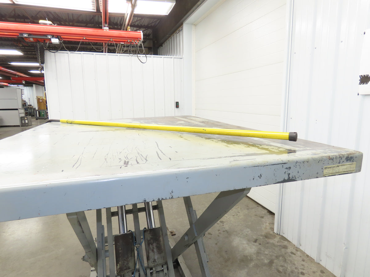 American Hydraulic Scissor Lift Table 6000lb 72x54" Top 43" Travel 3Ph