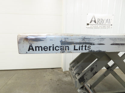 American Hydraulic Scissor Lift Table 6000lb 72x54" Top 43" Travel 3Ph