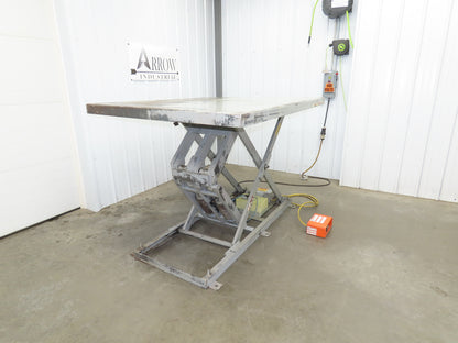 American Hydraulic Scissor Lift Table 6000lb 72x54" Top 43" Travel 3Ph