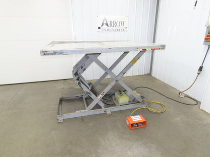 American Hydraulic Scissor Lift Table 6000lb 72x54" Top 43" Travel 3Ph