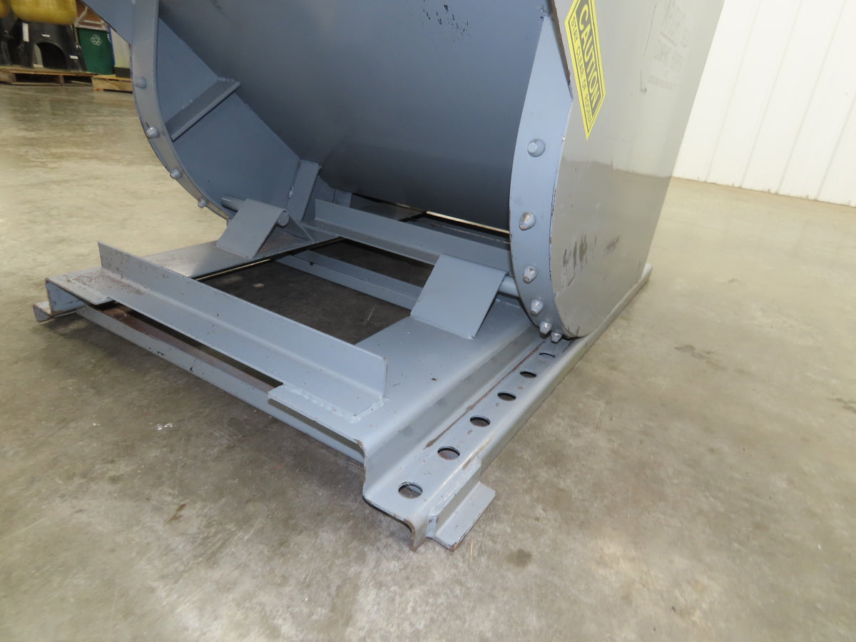 Wright 10077 Self Dumping Hopper 1 Yd Capacity 4000lb 7 Gauge Steel