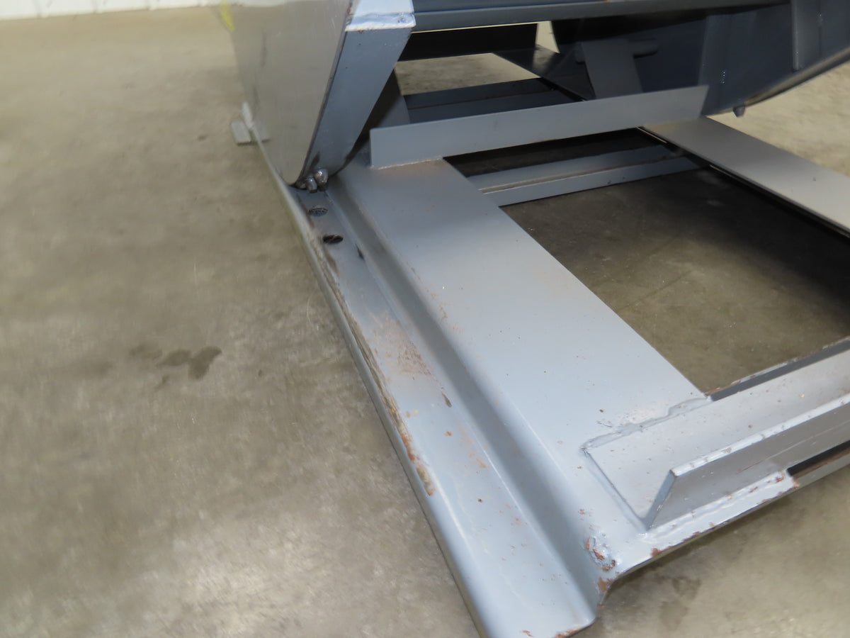 Wright 10077 Self Dumping Hopper 1 Yd Capacity 4000lb 7 Gauge Steel