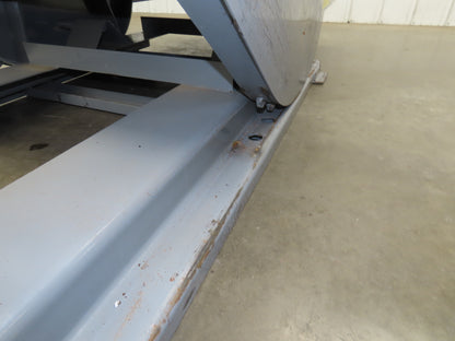 Wright 10077 Self Dumping Hopper 1 Yd Capacity 4000lb 7 Gauge Steel