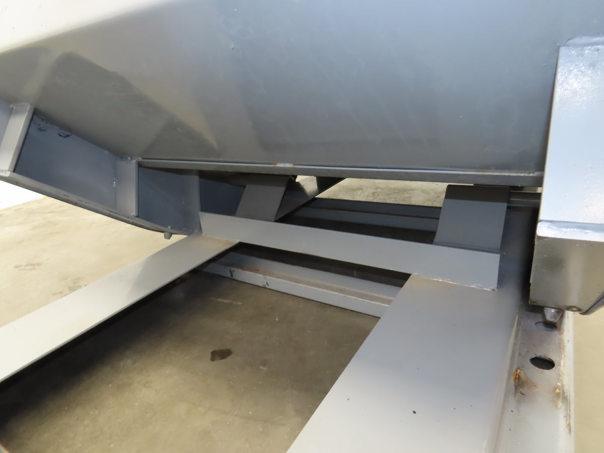 Wright 10077 Self Dumping Hopper 1 Yd Capacity 4000lb 7 Gauge Steel