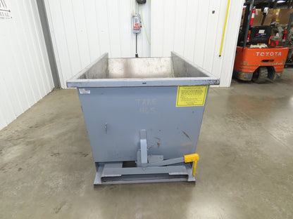 Wright 10077 Self Dumping Hopper 1 Yd Capacity 4000lb 7 Gauge Steel