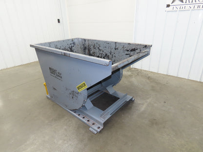 Wright 10077 Self Dumping Hopper 1 Yd Capacity 4000lb 7 Gauge Steel