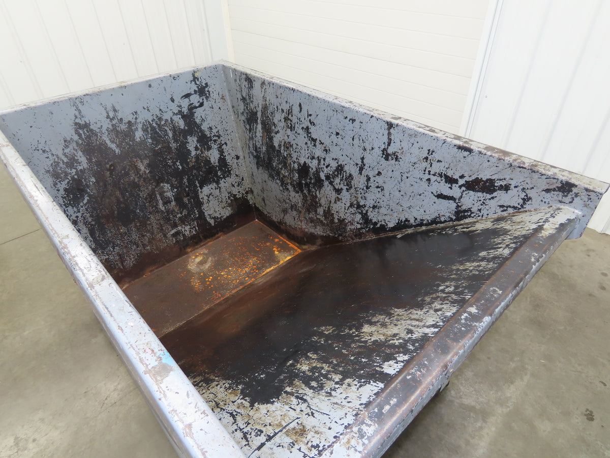 Wright 10077 Self Dumping Hopper 1 Yd Capacity 4000lb 7 Gauge Steel