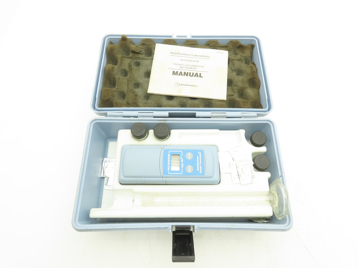 Betz Dearborn 2355 Pocket Colorimeter 6V MOLYBDENUM Kit Takes 4 AAA Batteries