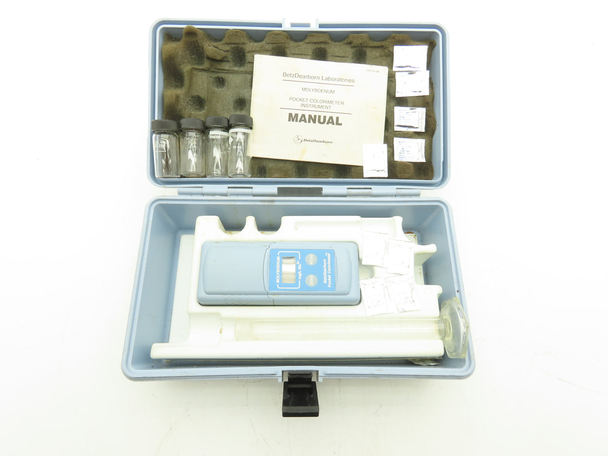 Betz Dearborn 2355 Pocket Colorimeter 6V MOLYBDENUM Kit Takes 4 AAA Batteries