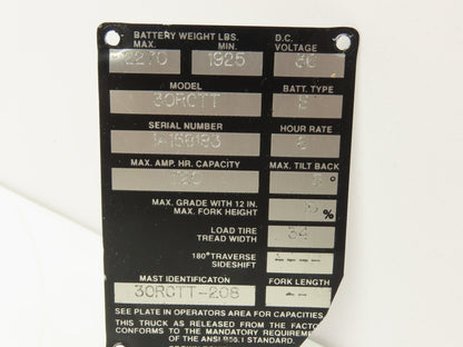 Eaton 227-1017-002 Stand On Forklift Hydraulic Power Steering Pump Off 30RCTT