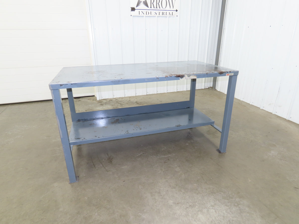 H-3077 Steel Top Welded Work Table Bench 60"x30"x34" 12 Gauge 3000lbs Capacity