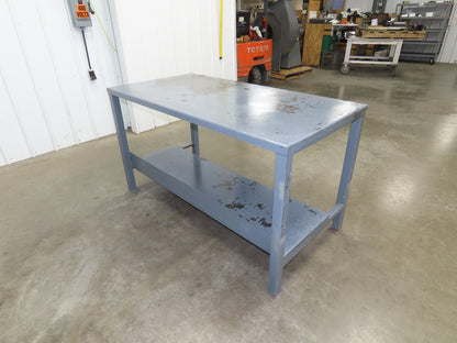 H-3077 Steel Top Welded Work Table Bench 60"x30"x34" 12 Gauge 3000lbs Capacity
