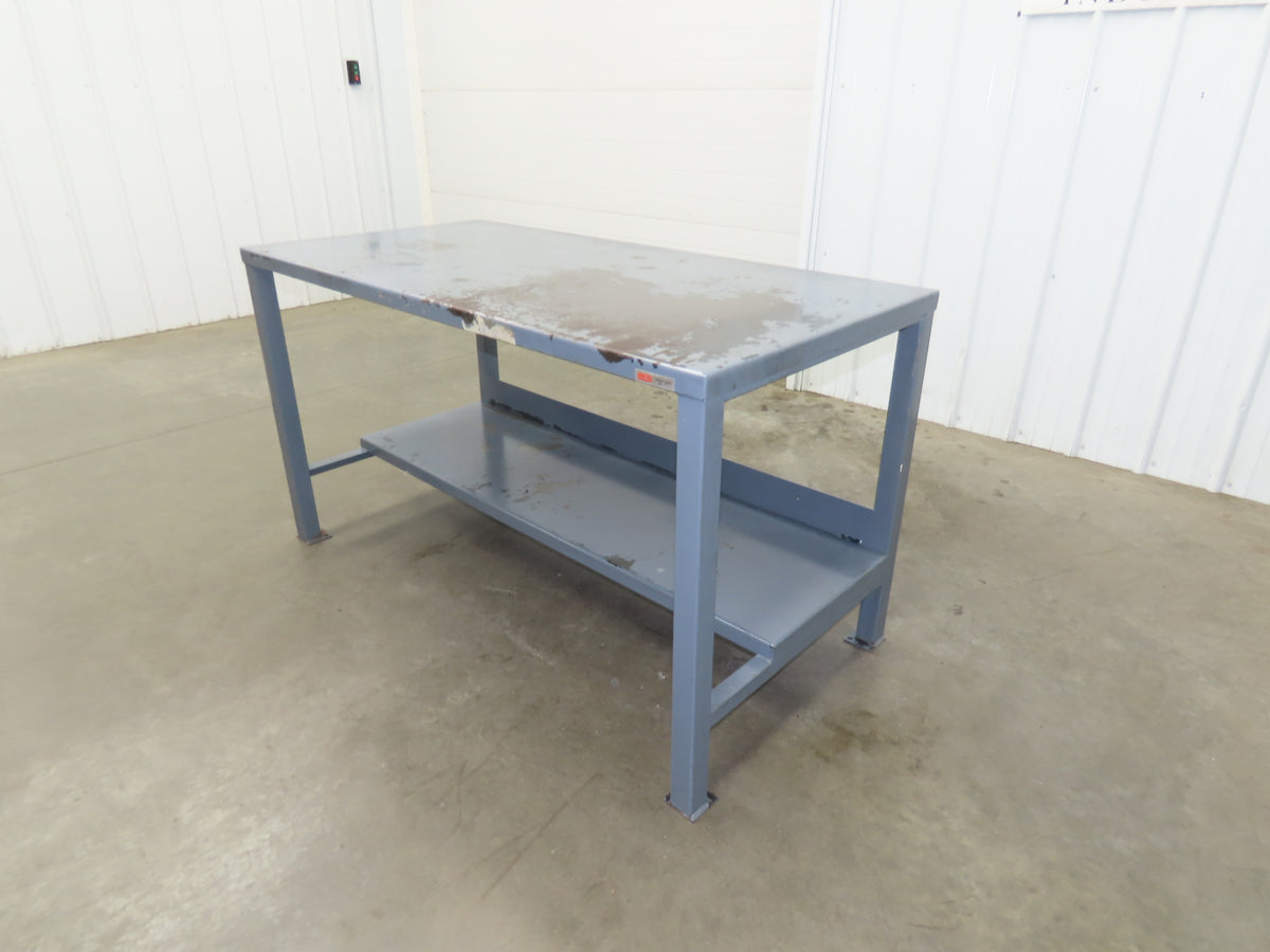 H-3077 Steel Top Welded Work Table Bench 60"x30"x34" 12 Gauge 3000lbs Capacity