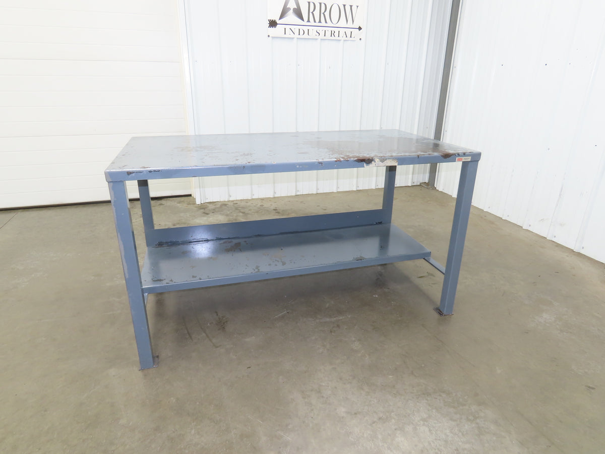 H-3077 Steel Top Welded Work Table Bench 60"x30"x34" 12 Gauge 3000lbs Capacity