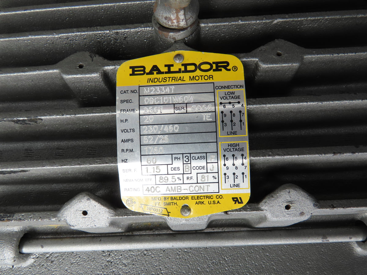 Cincinnati Fan RBE-15 Radial Blade Blower Exhauster 1760RPM 20Hp Baldor