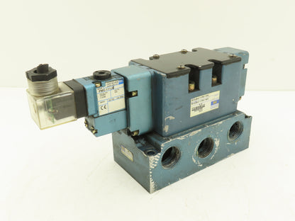 MAC MV-A3B-A111-PM-116AA Pneumatic Solenoid Valve 3/4"NPT Manifold 120V