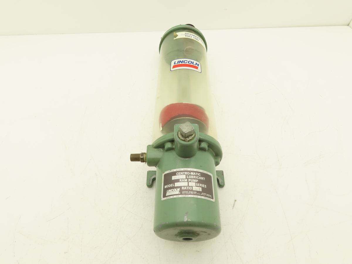 Lincoln 83667 Centro-Matic Pneumatic RAM 20:1 Grease Pump Lubricator 2 Liter
